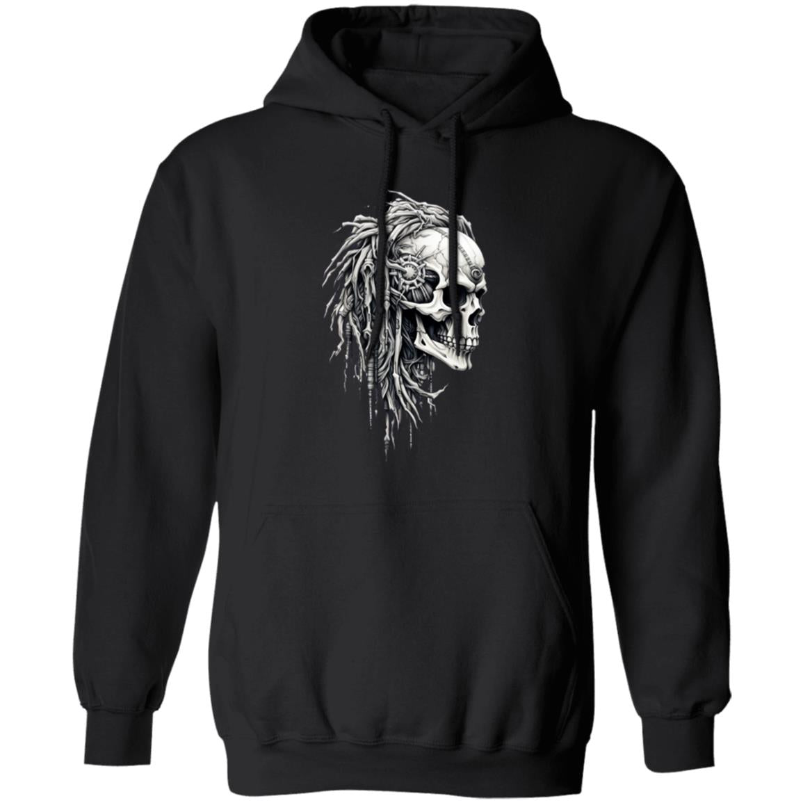 Pullover Hoodie Bio Mechanical Skull