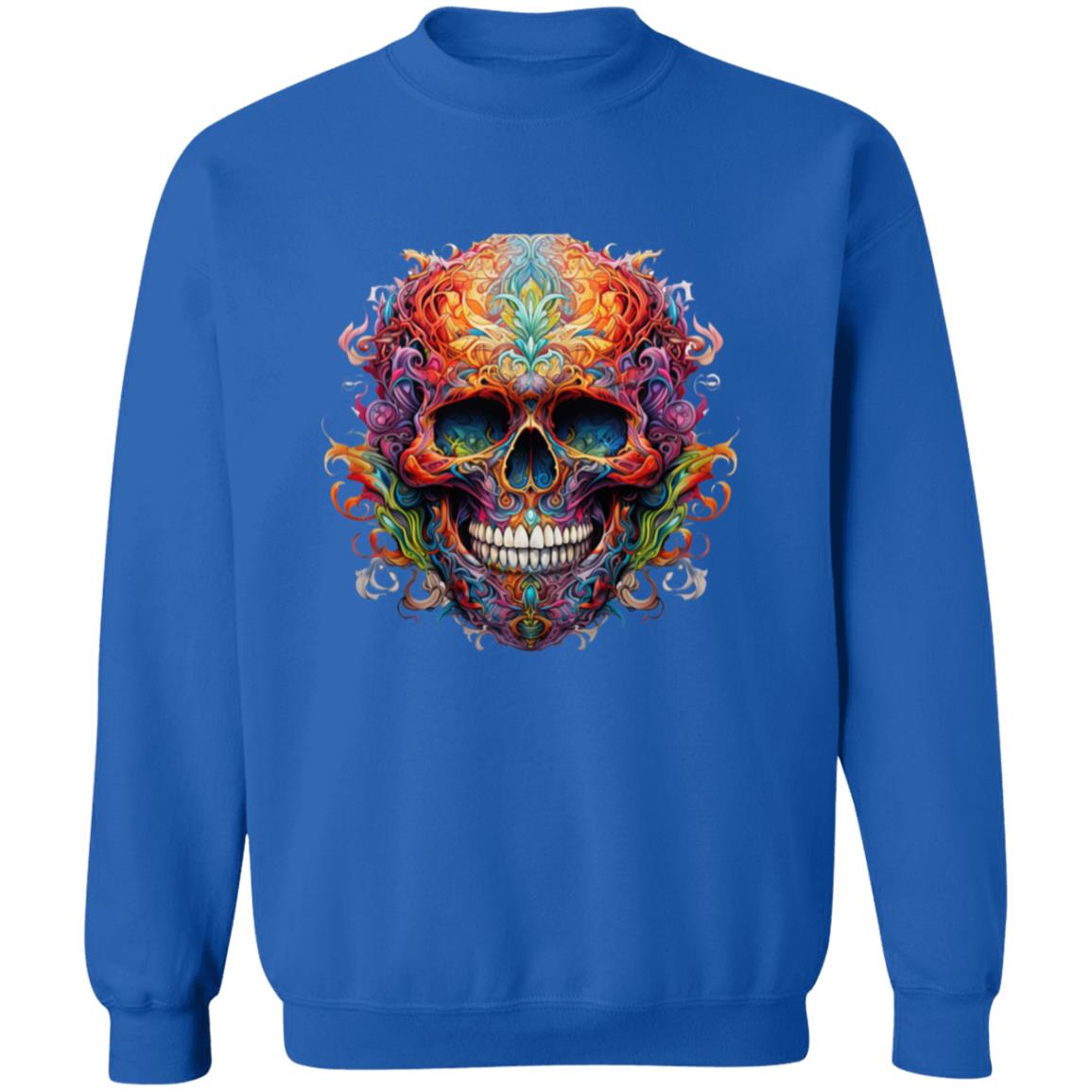 Pullover Sweatshirt Ornamental Skull