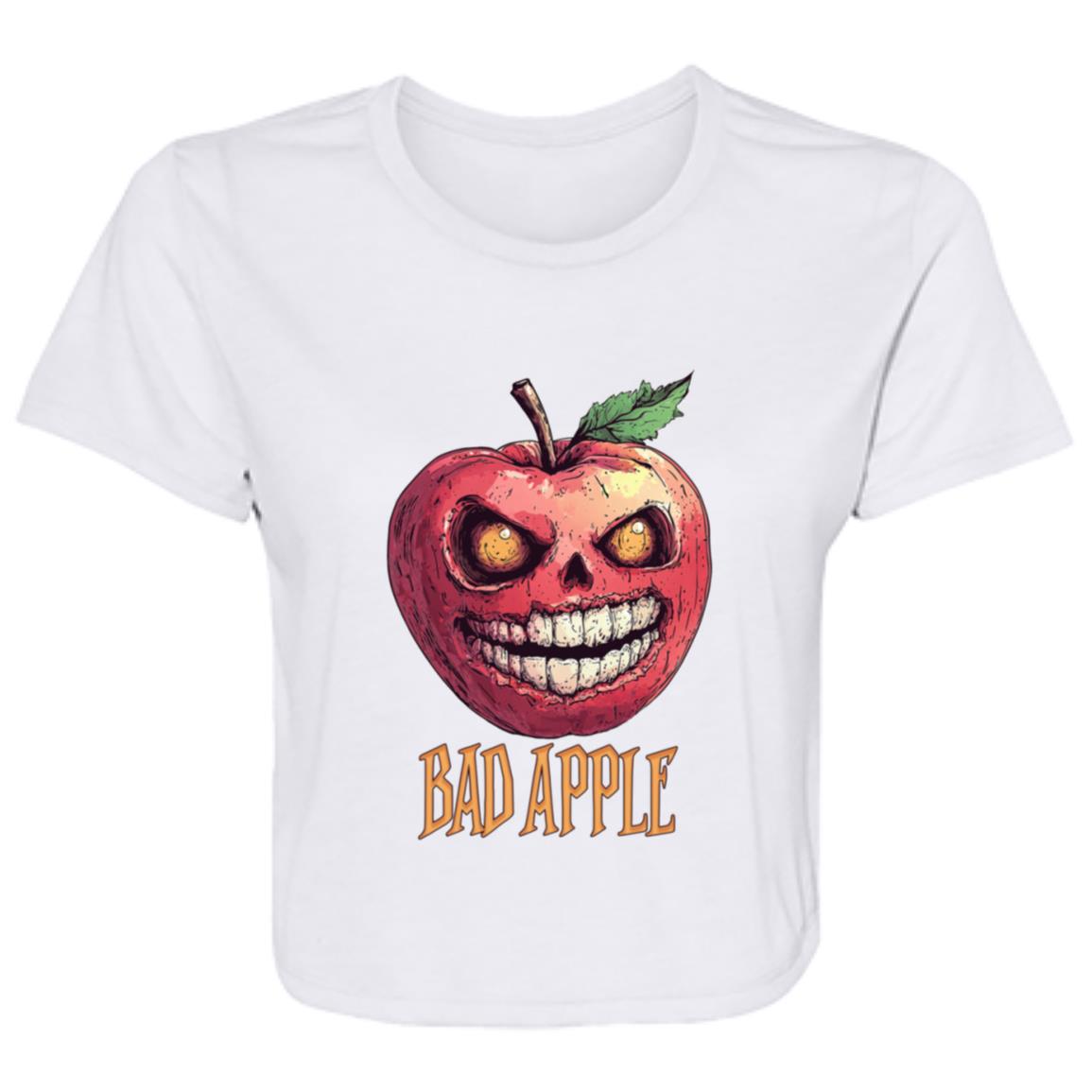 Flowy Cropped Tee Bad Apple