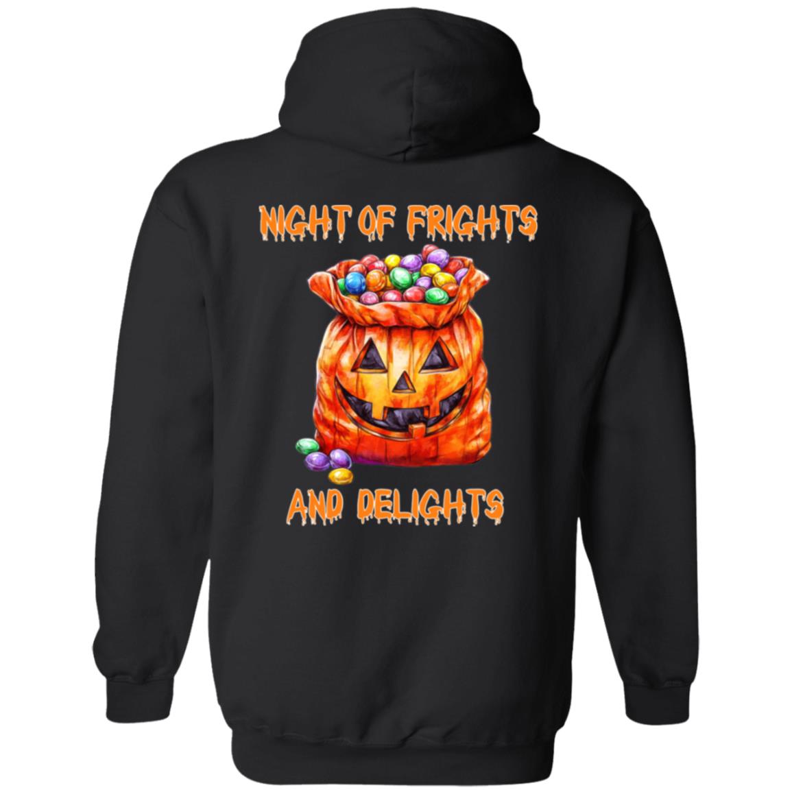 Zip Up Hooded Sweatshirt Night Of Frights And Delights