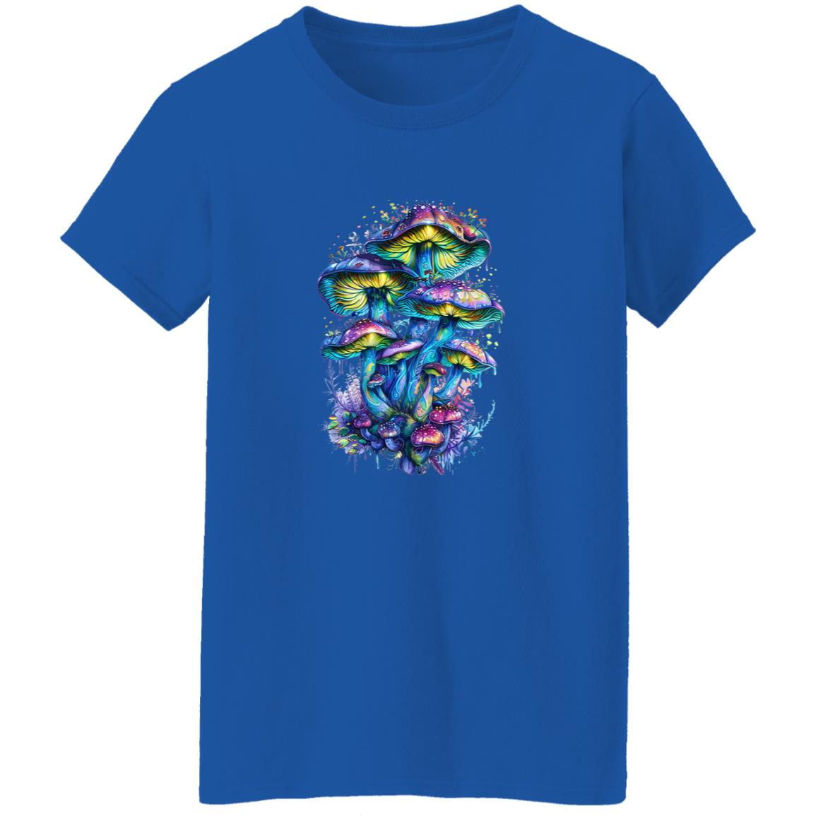 Oversized T-Shirt Colorful Mushroom Cluster