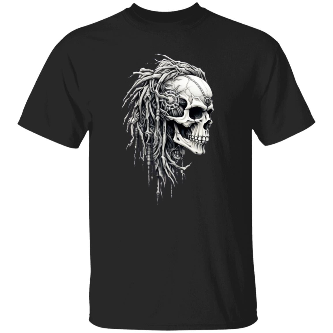 Oversized T-Shirt Bio Mechanical Skull