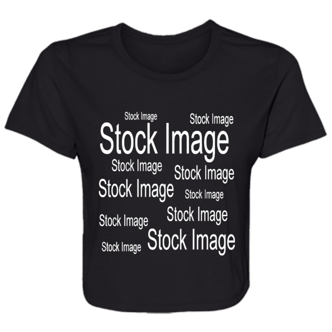 Flowy Cropped Tee Stock Image