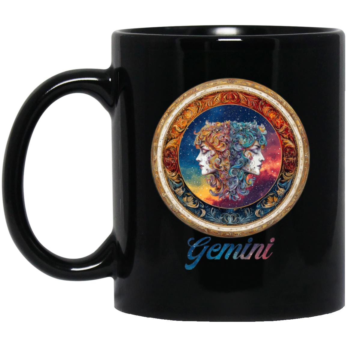 11oz Black Mug Zodiac Gemini