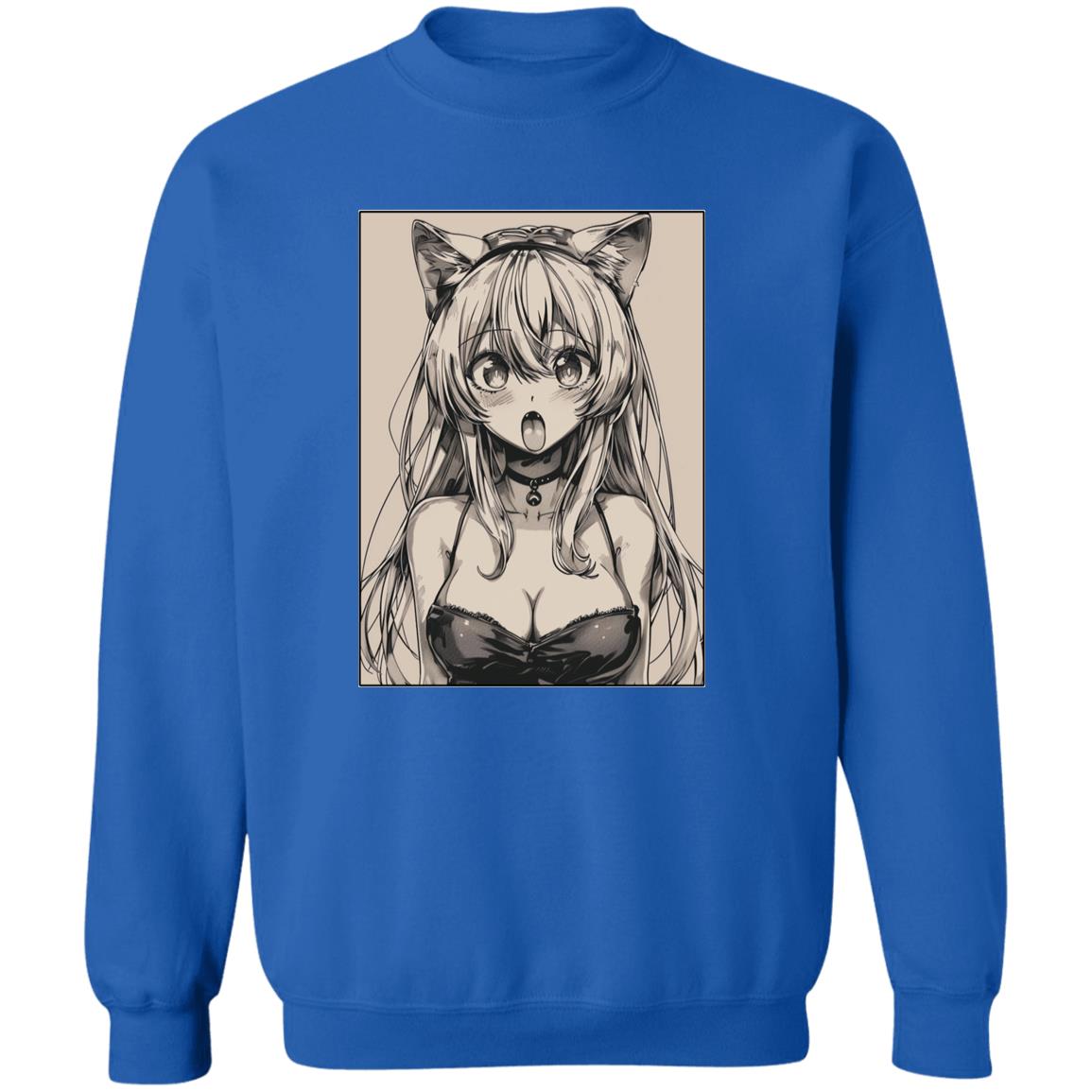Pullover Sweatshirt Anime Cat Eared Girl