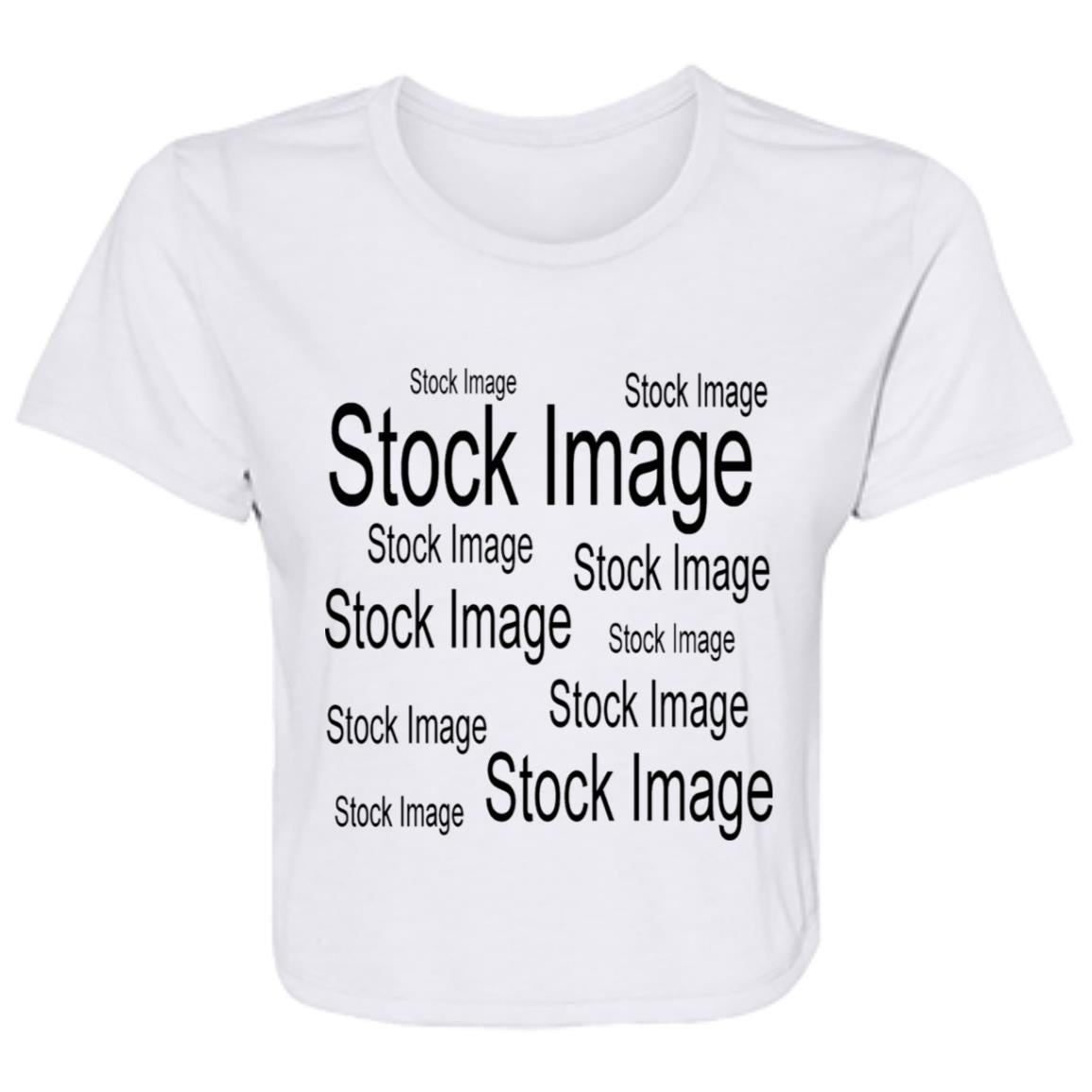 Flowy Cropped Tee Stock Image