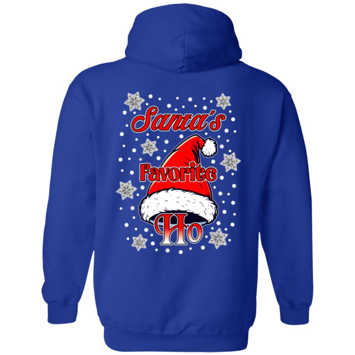 Zip Up Hooded Sweatshirt Santa's Favorite Ho