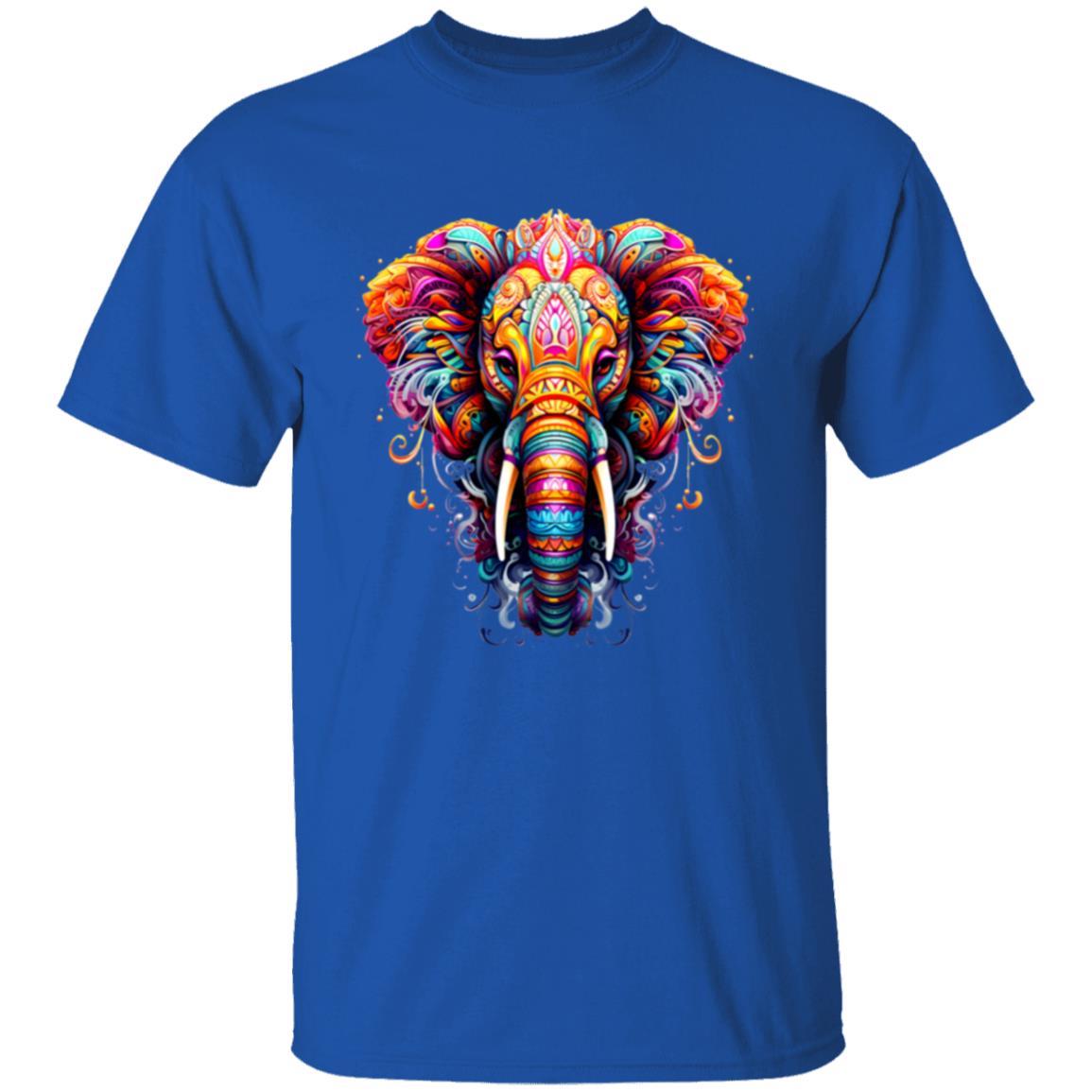 Oversized T-Shirt Psychedelic Elephant