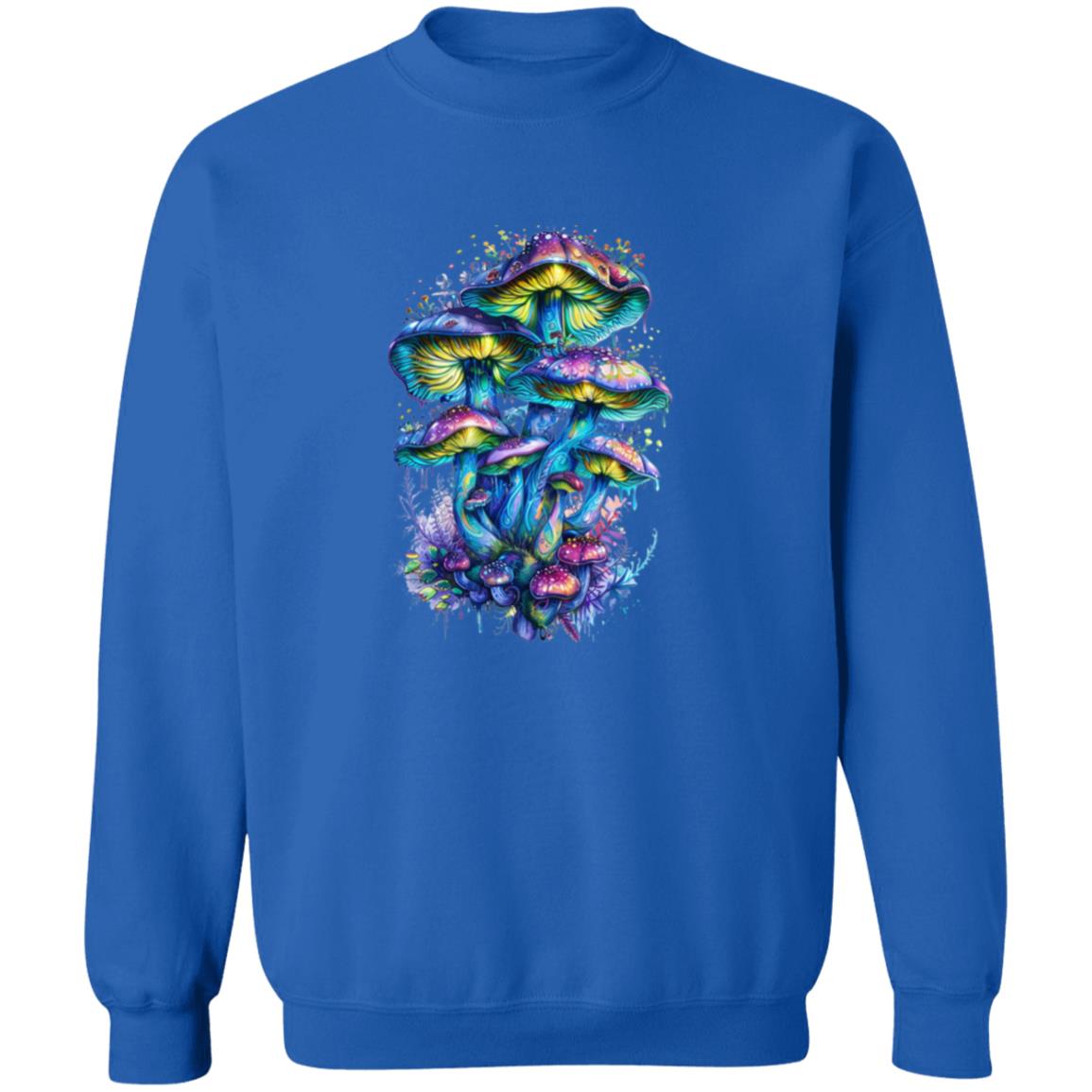 Pullover Sweatshirt Colorful Mushroom Cluster