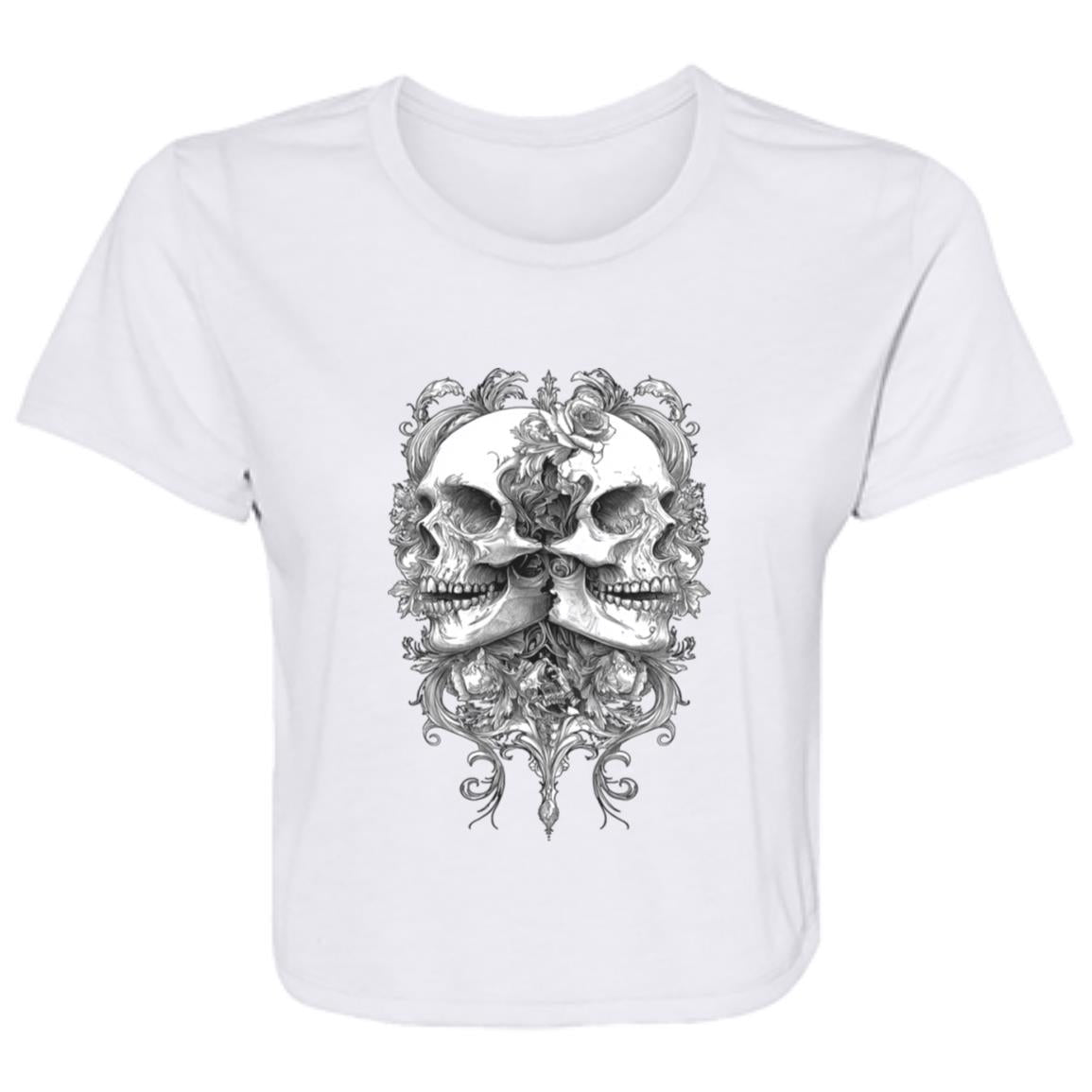 Flowy Cropped Tee Split Personality