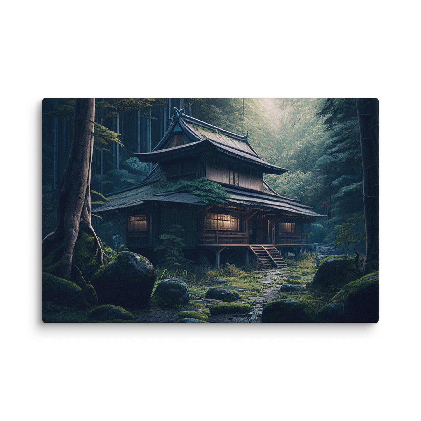Canvas Desolate Japanese Hut