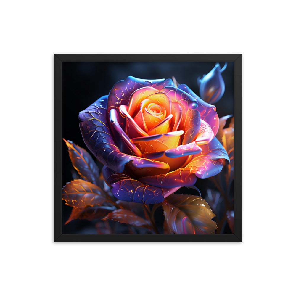 Framed Poster Rose Flower
