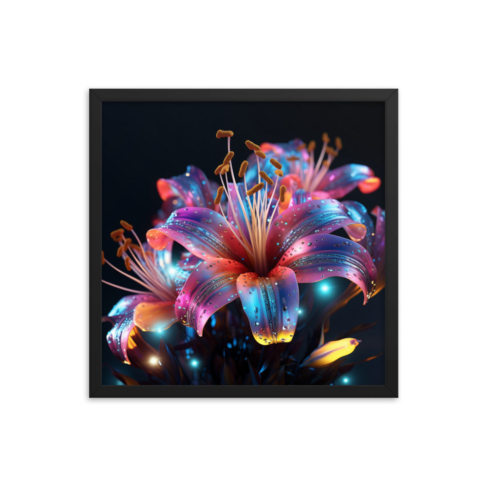 Framed Poster Lily Flower