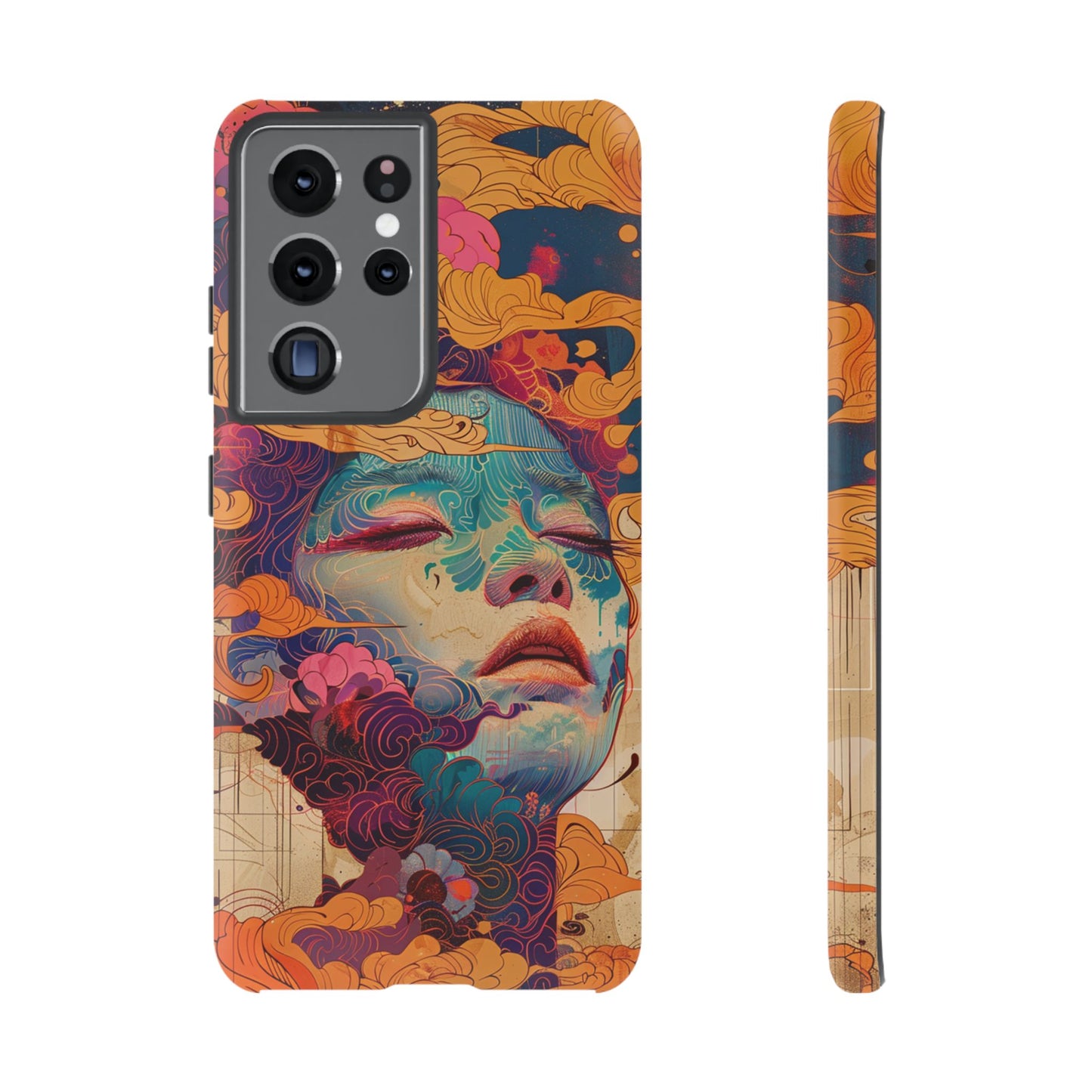 Copy of Copy of Artistic Crescent Moon Phone Case — Dreamy Starry Night Protection