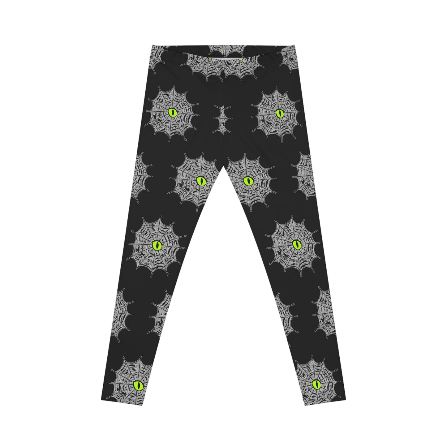 All-Over Print Leggings Cat Eye Spiderweb