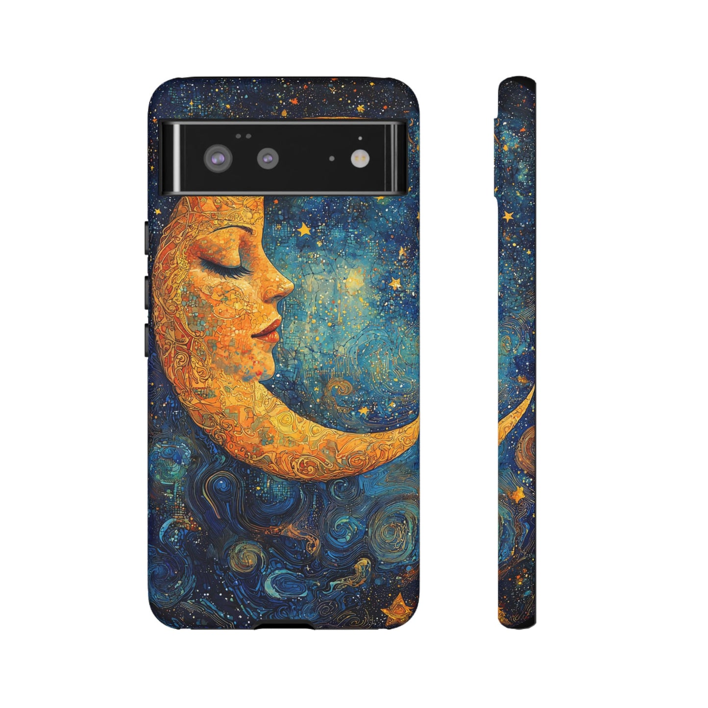 Copy of Artistic Crescent Moon Phone Case — Dreamy Starry Night Protection