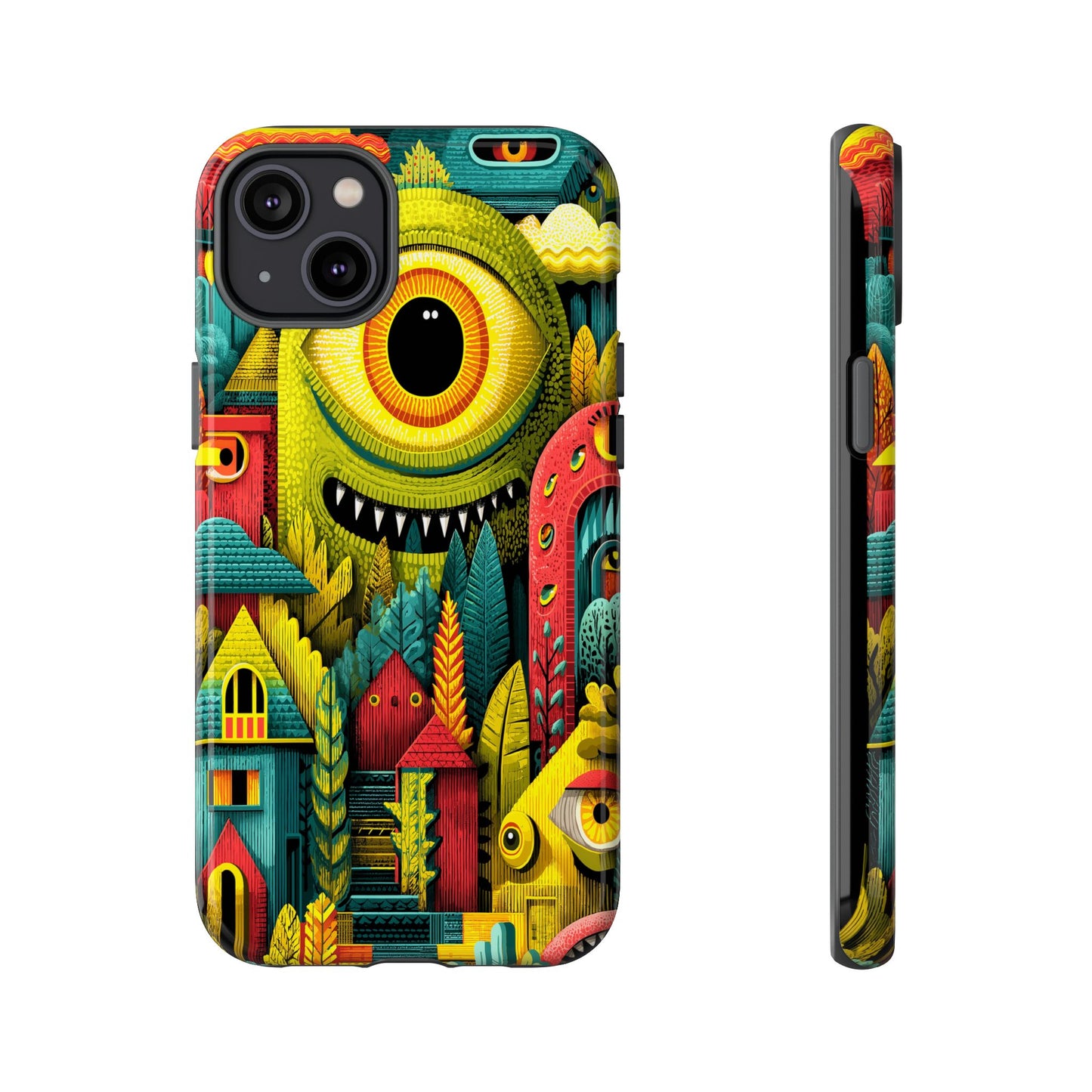 Artistic Crescent Moon Phone Case — Dreamy Starry Night Protection