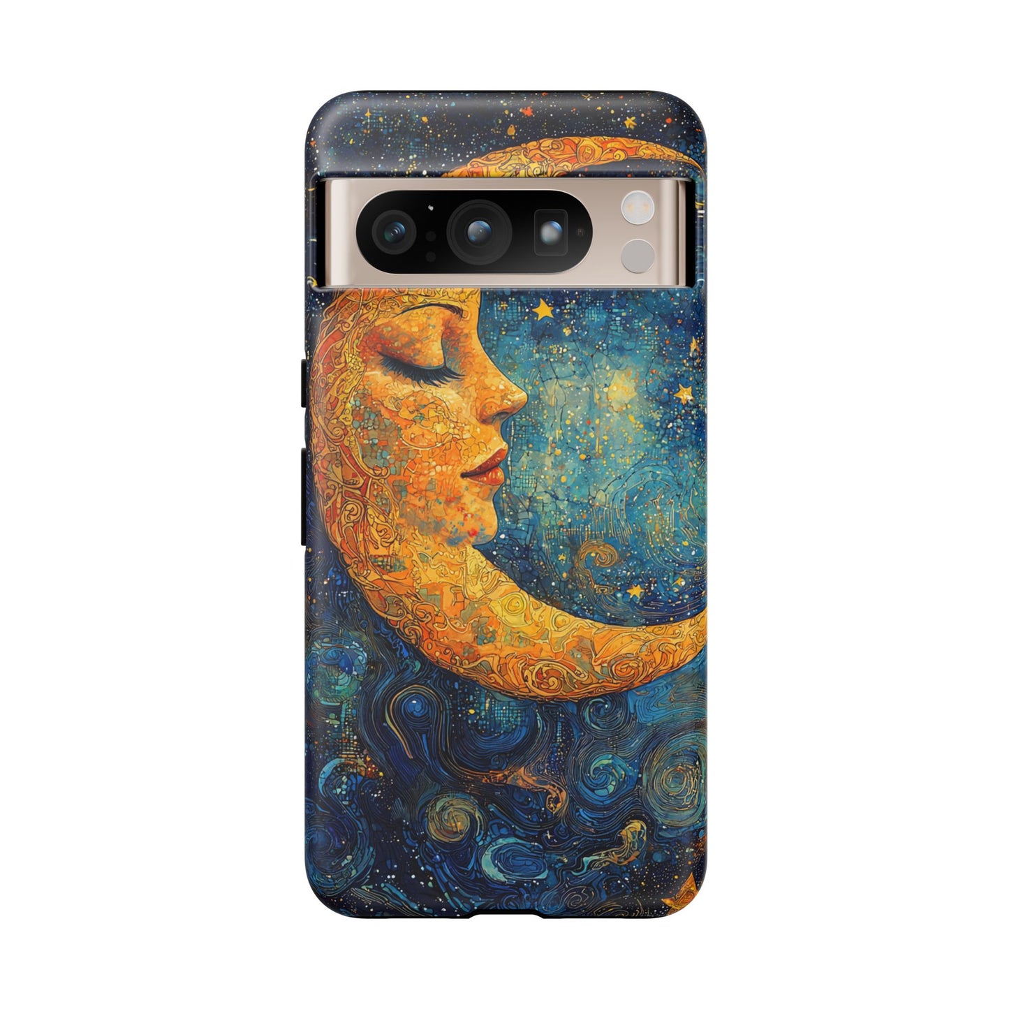 Copy of Artistic Crescent Moon Phone Case — Dreamy Starry Night Protection