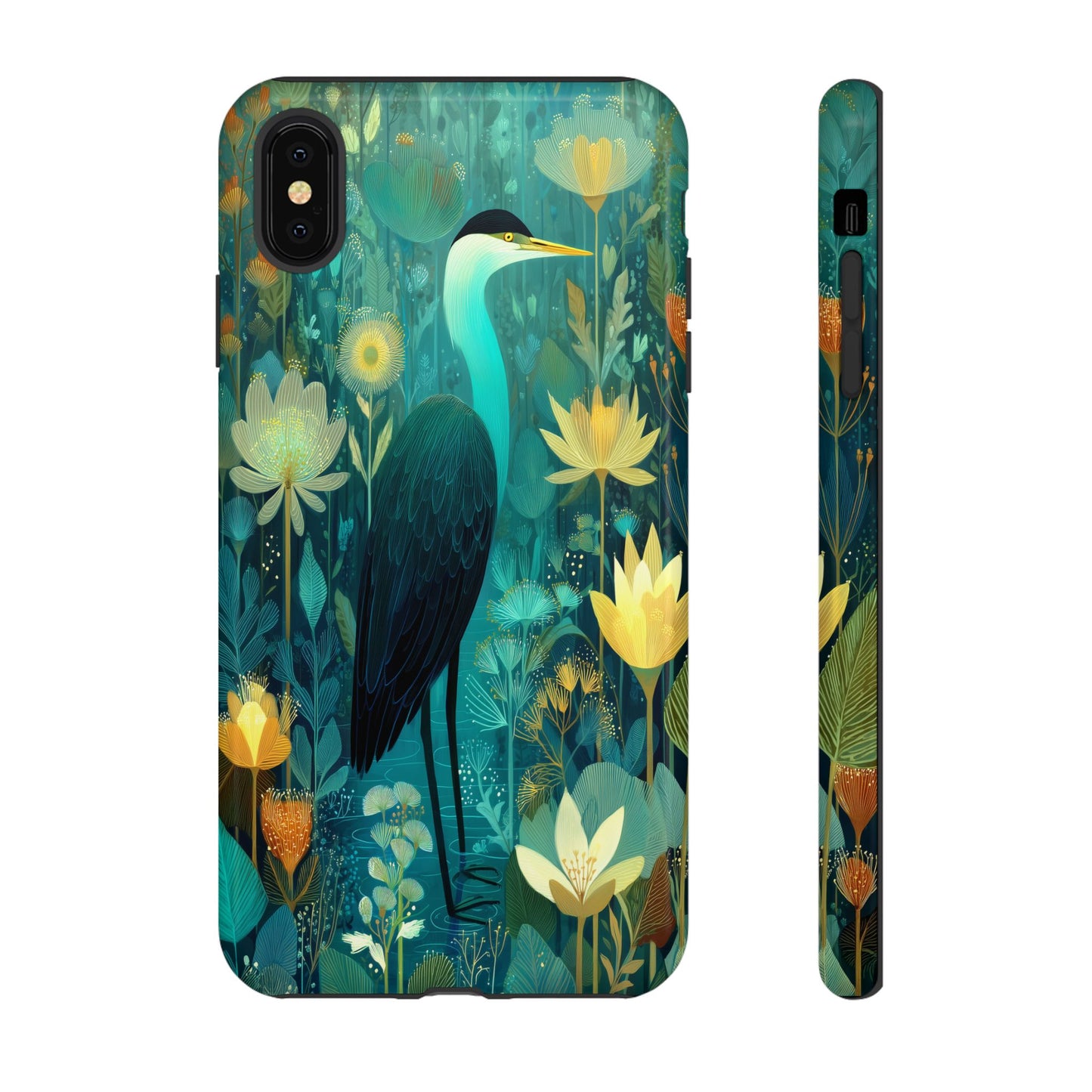Artistic Crescent Moon Phone Case — Dreamy Starry Night Protection