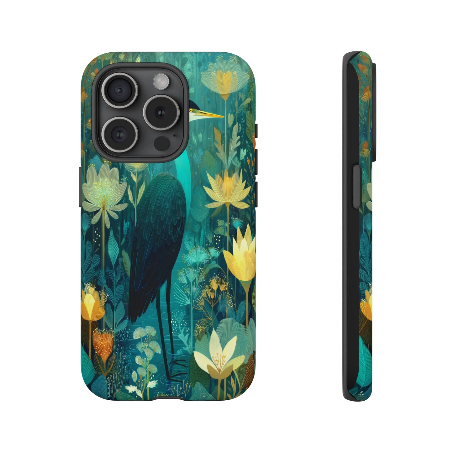 Artistic Crescent Moon Phone Case — Dreamy Starry Night Protection