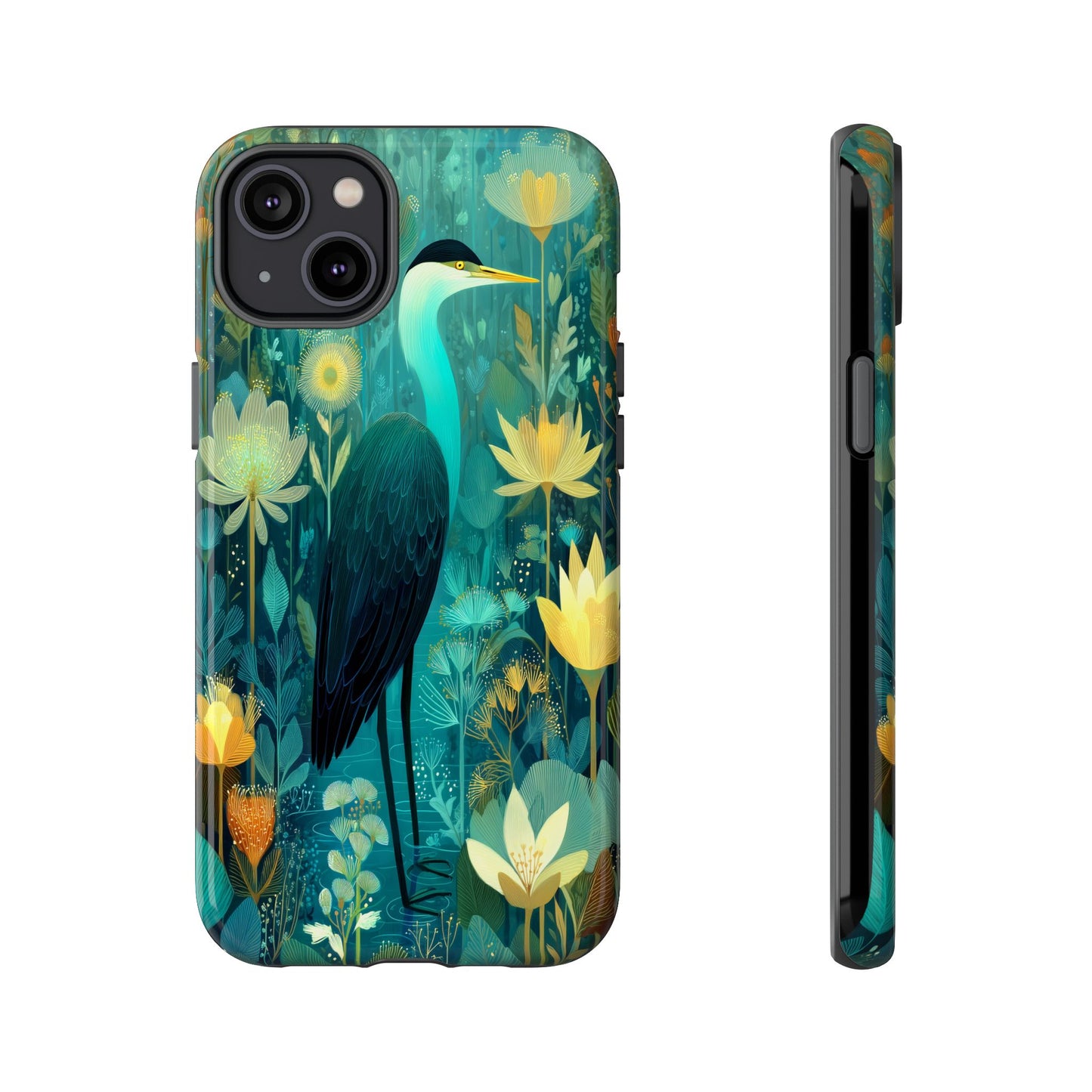 Artistic Crescent Moon Phone Case — Dreamy Starry Night Protection