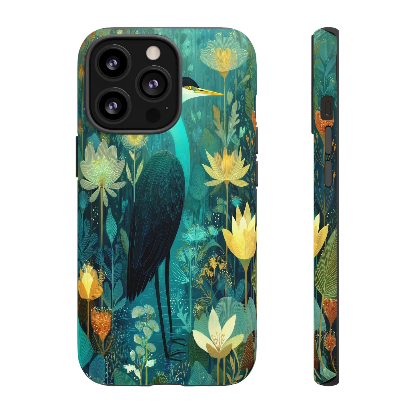 Artistic Crescent Moon Phone Case — Dreamy Starry Night Protection