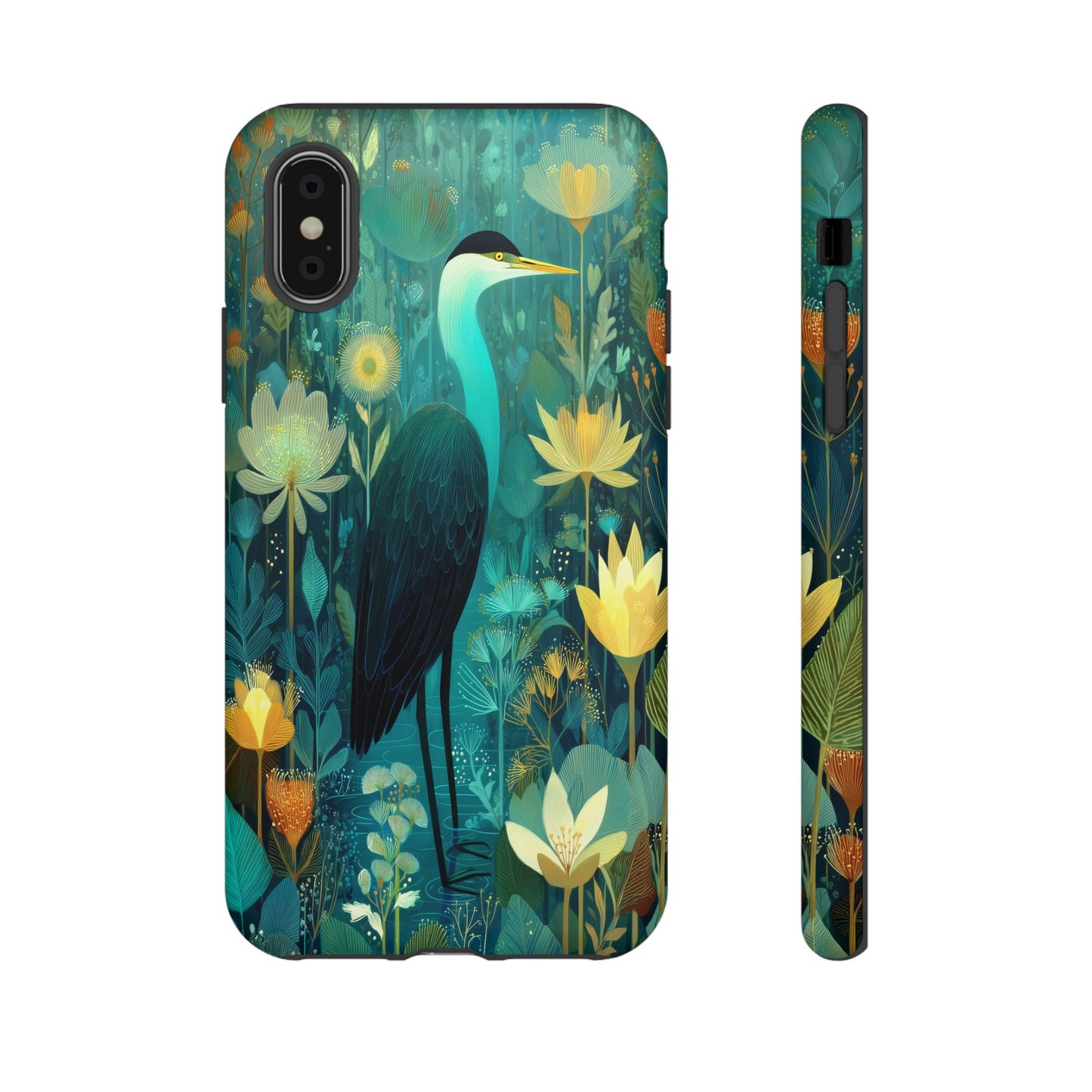 Artistic Crescent Moon Phone Case — Dreamy Starry Night Protection