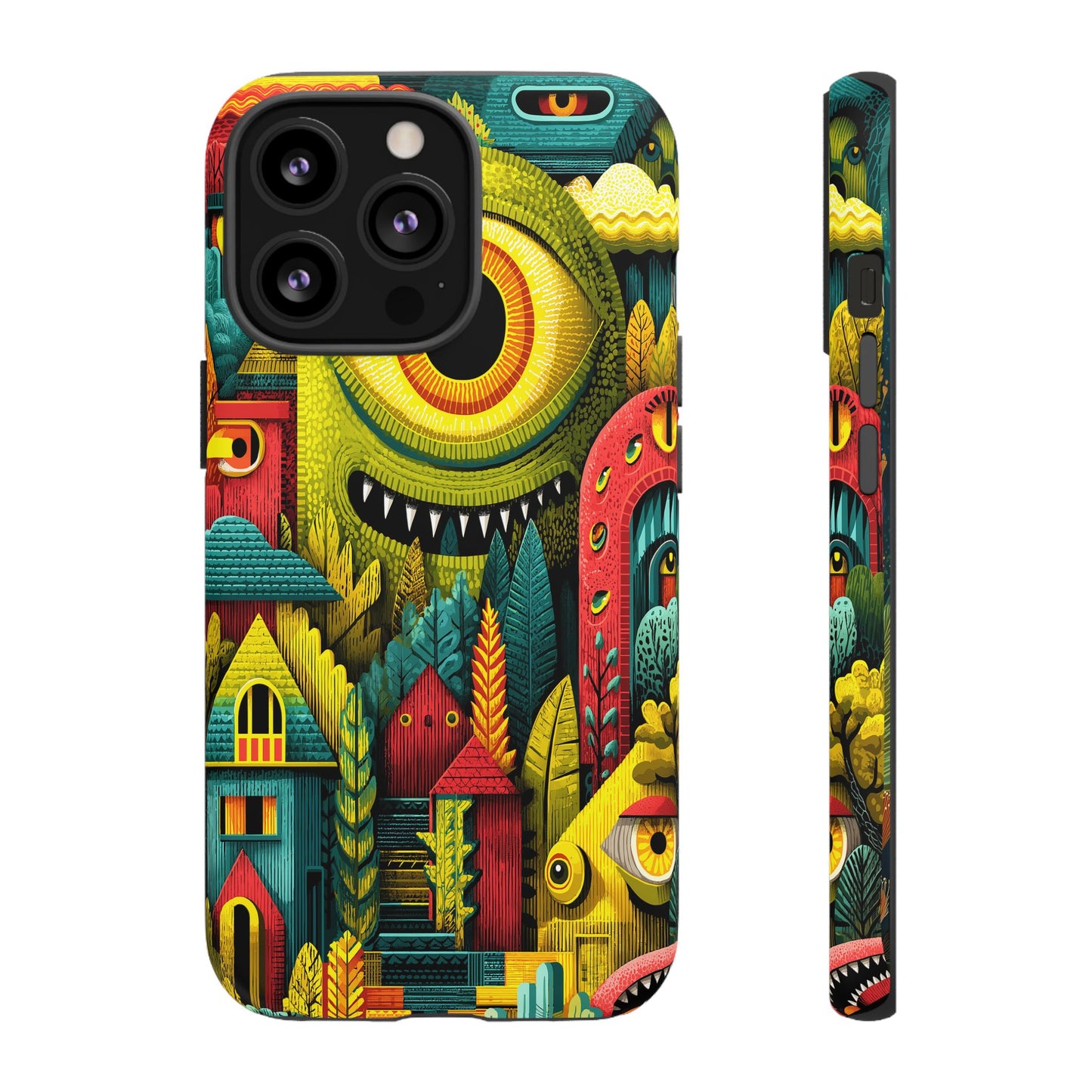 Artistic Crescent Moon Phone Case — Dreamy Starry Night Protection