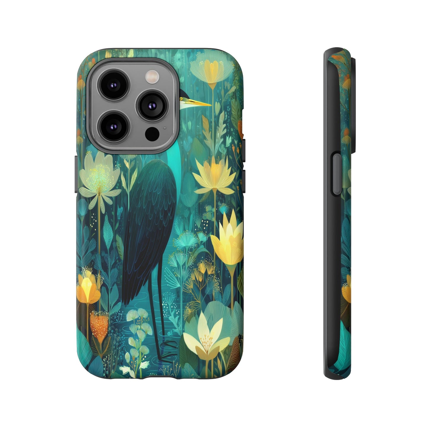 Artistic Crescent Moon Phone Case — Dreamy Starry Night Protection