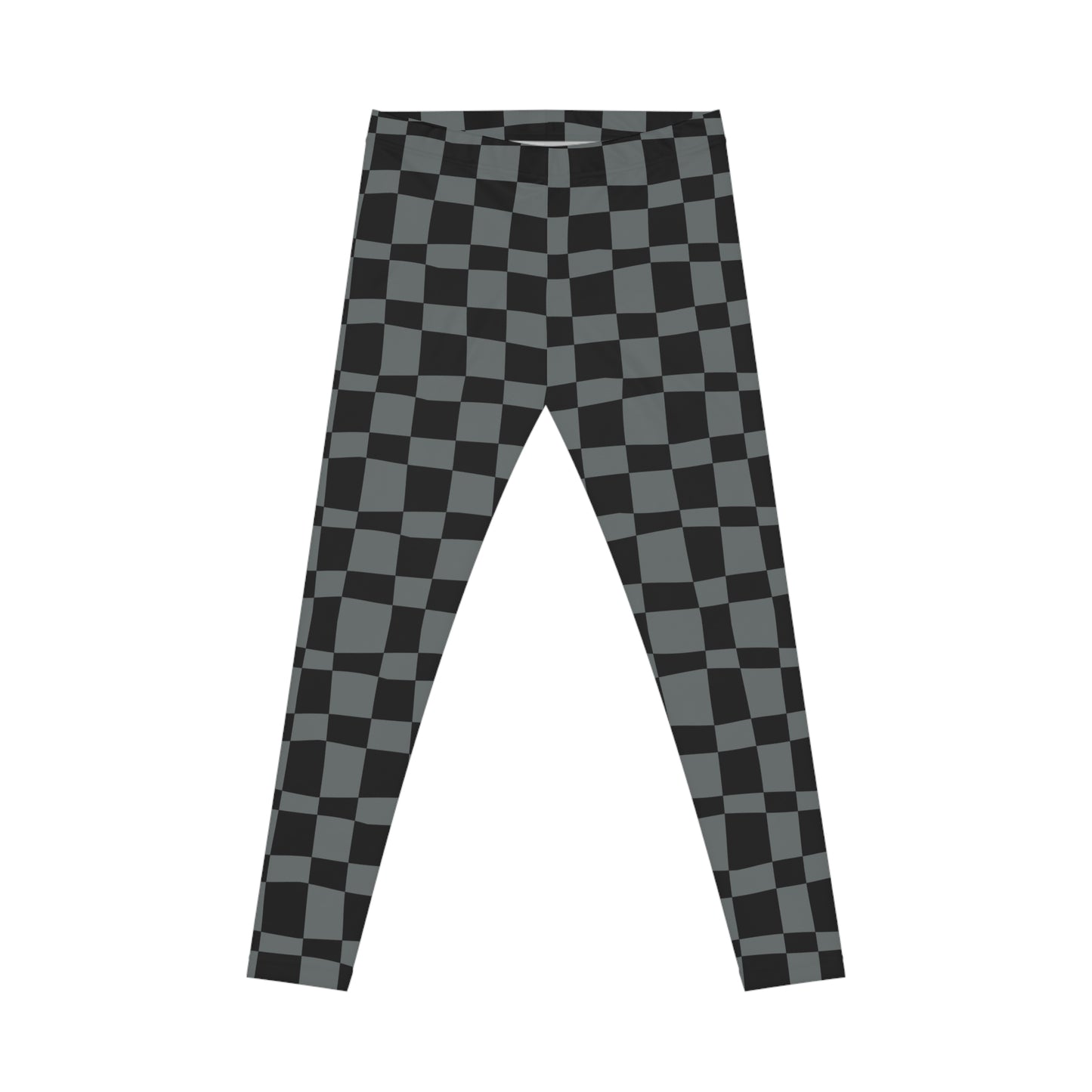 All-Over Print Leggings Checkered Black/Grey