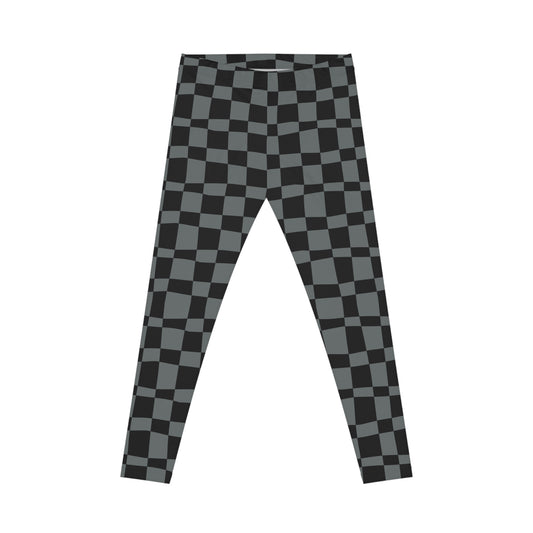 All-Over Print Leggings Checkered Black/Grey