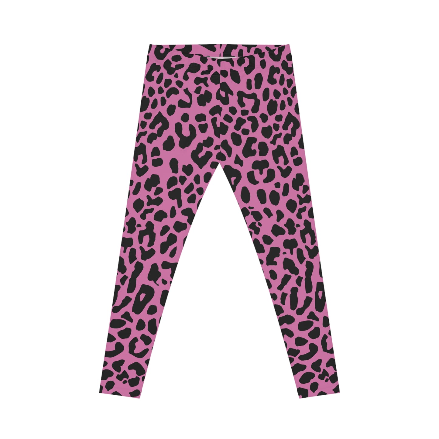 All-Over Print Leggings Leopard Pattern Black/Pink