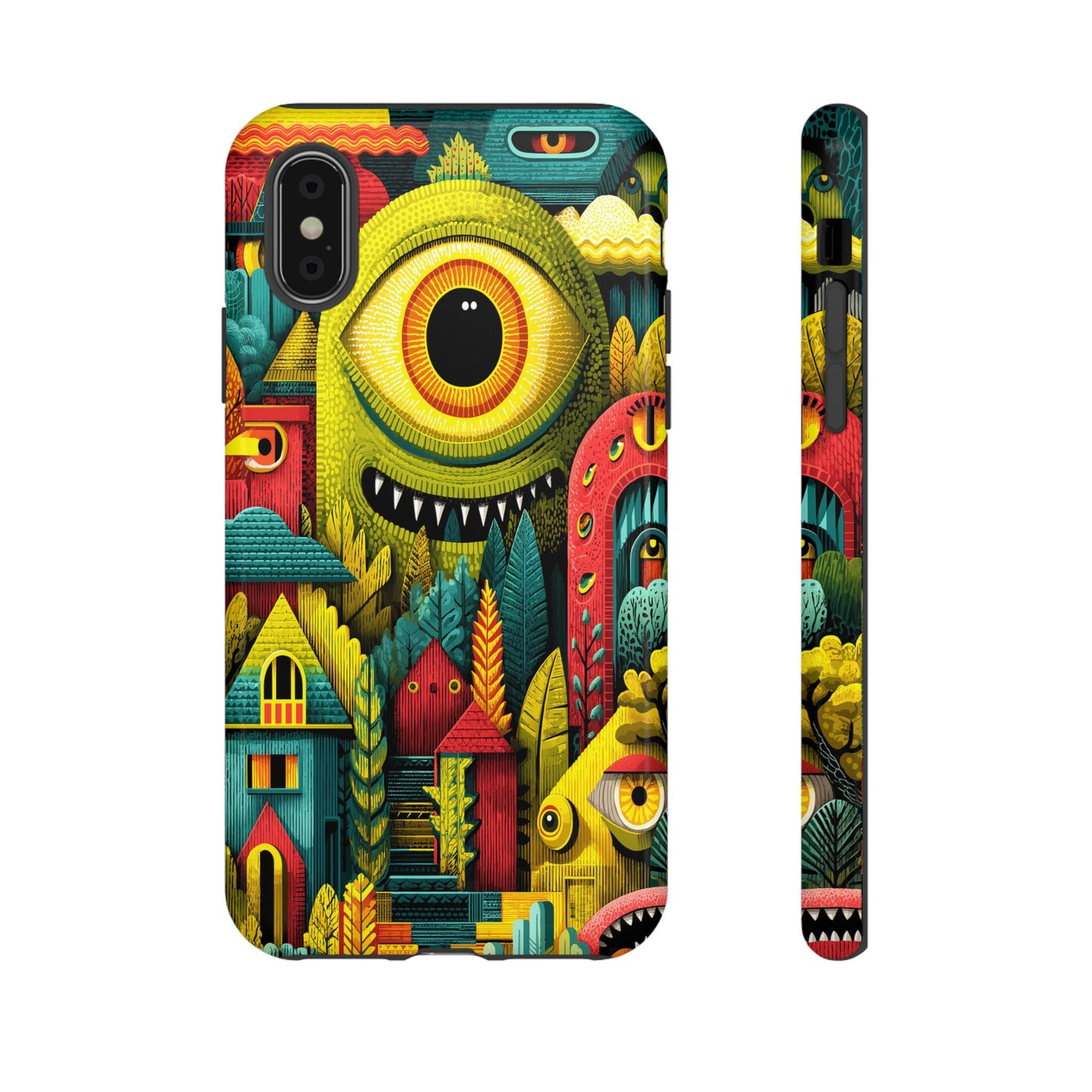 Artistic Crescent Moon Phone Case — Dreamy Starry Night Protection