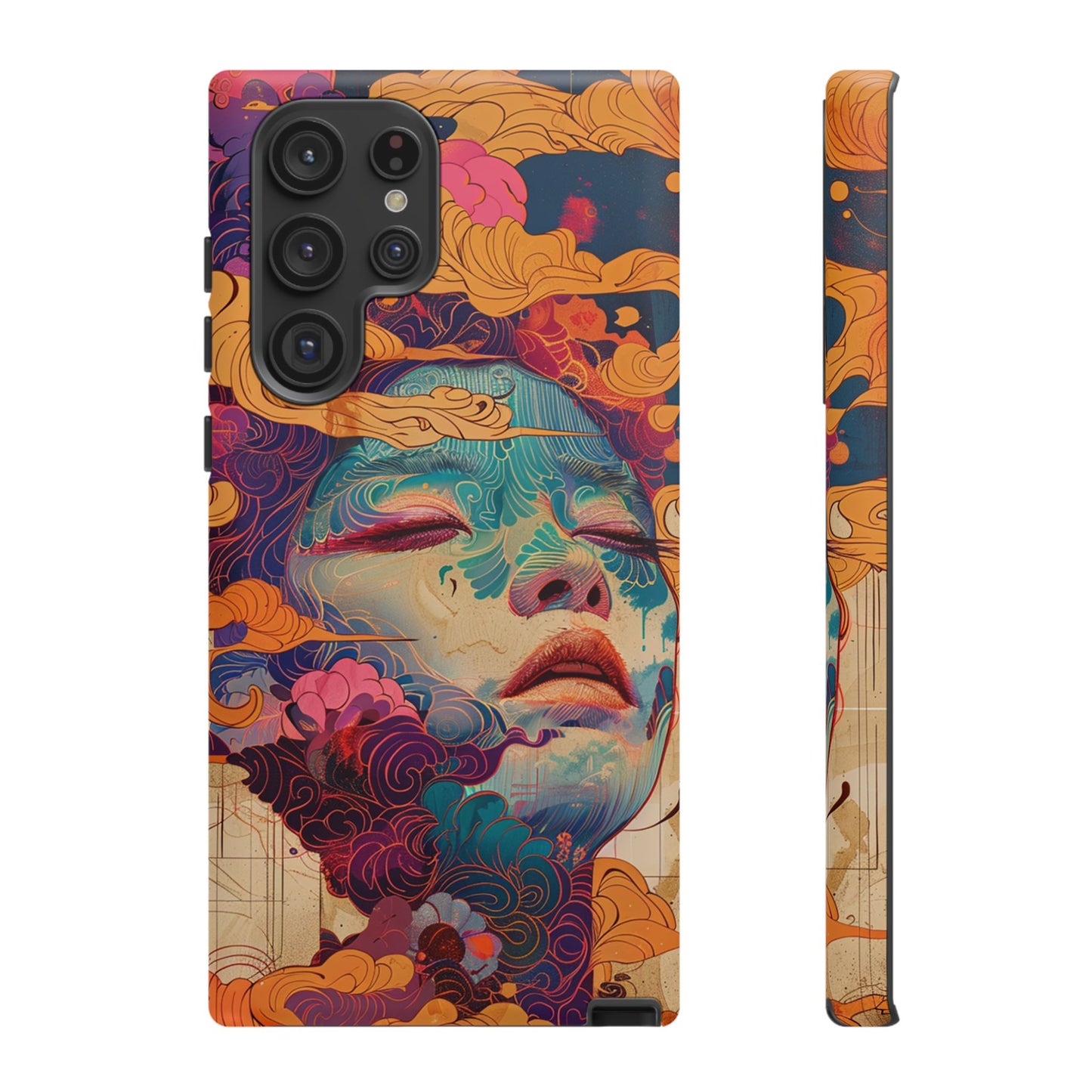 Copy of Copy of Artistic Crescent Moon Phone Case — Dreamy Starry Night Protection