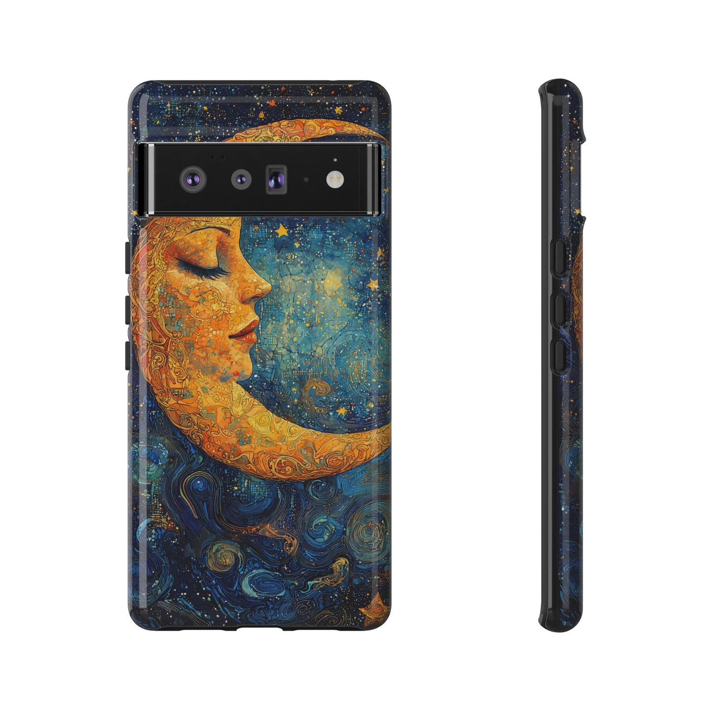 Copy of Artistic Crescent Moon Phone Case — Dreamy Starry Night Protection