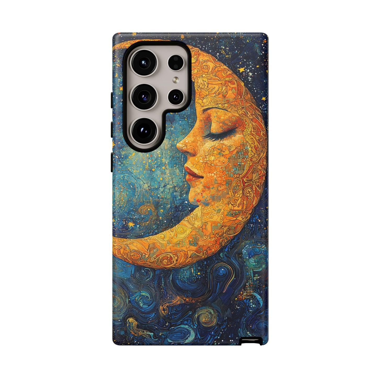 Copy of Artistic Crescent Moon Phone Case — Dreamy Starry Night Protection