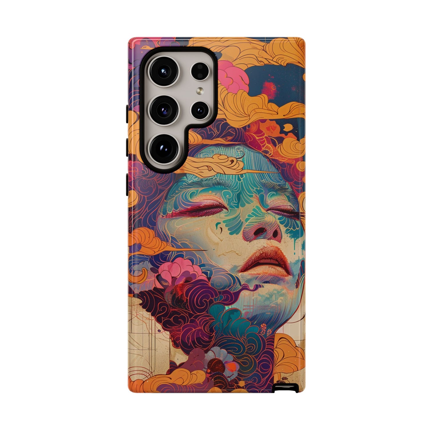 Copy of Copy of Artistic Crescent Moon Phone Case — Dreamy Starry Night Protection