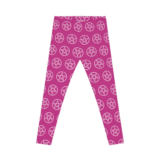 All-Over Print Leggings Pentagram Pink
