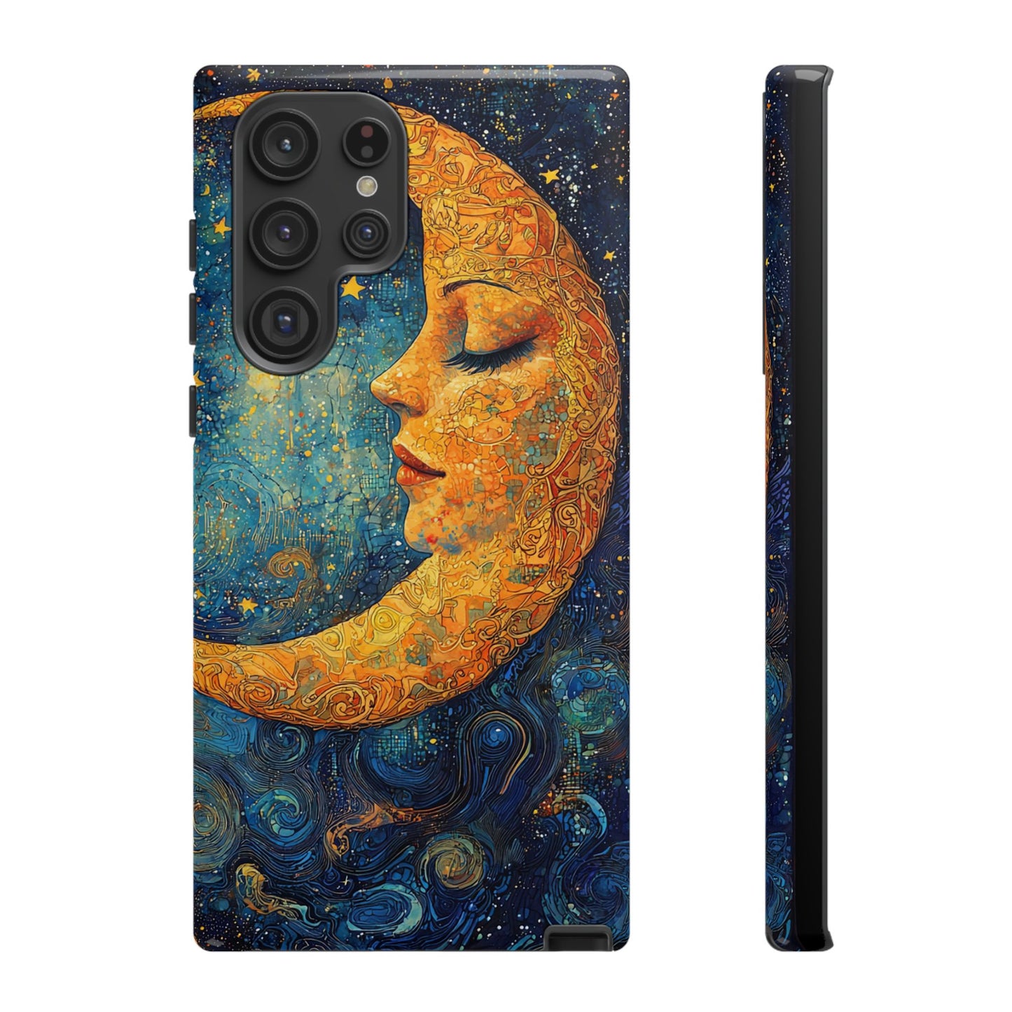 Copy of Artistic Crescent Moon Phone Case — Dreamy Starry Night Protection
