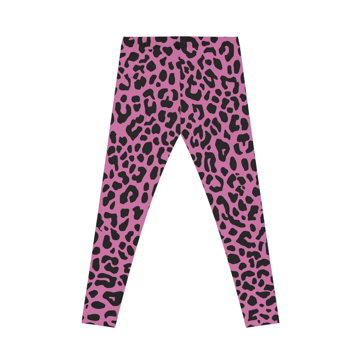 All-Over Print Leggings Leopard Pattern Black/Pink