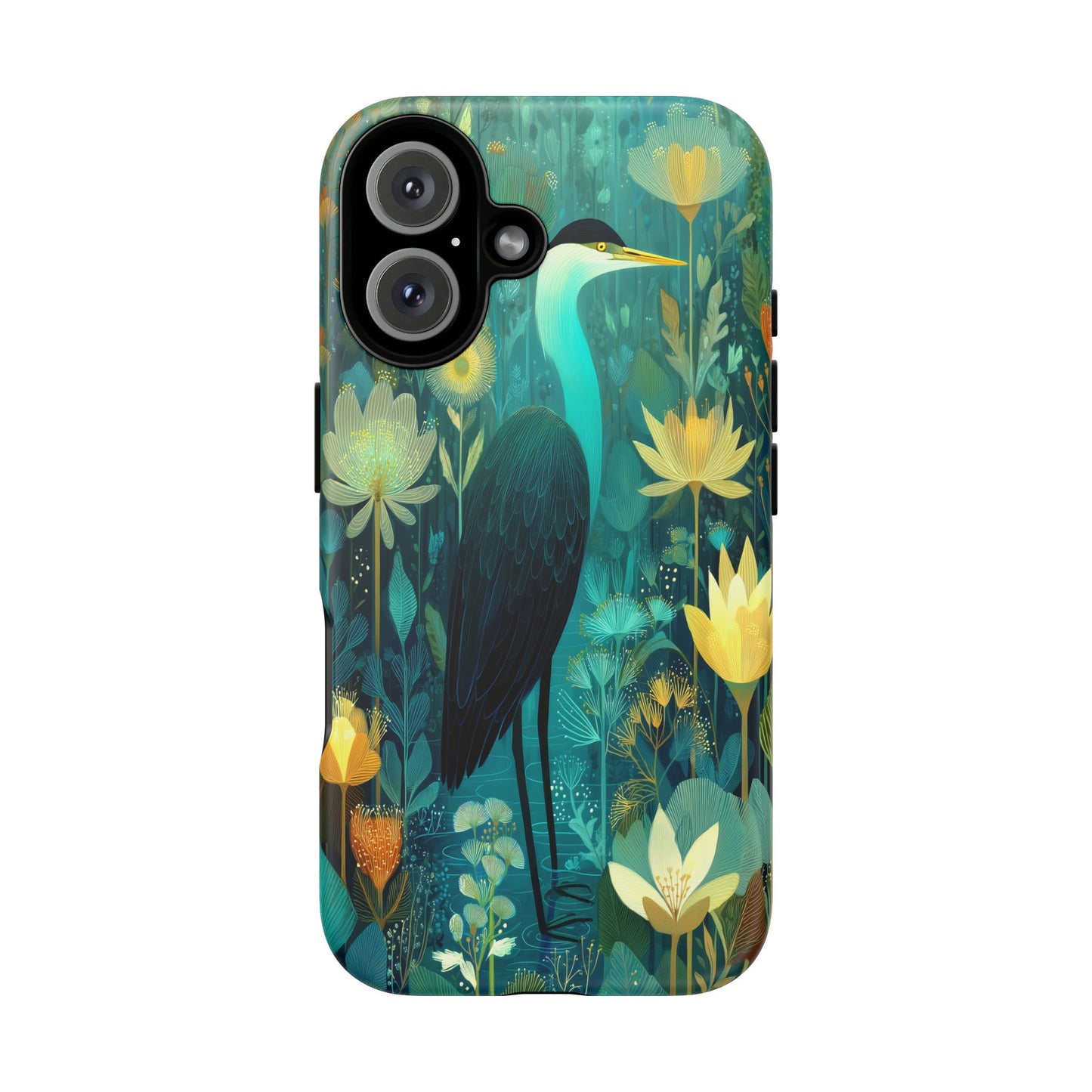 Artistic Crescent Moon Phone Case — Dreamy Starry Night Protection