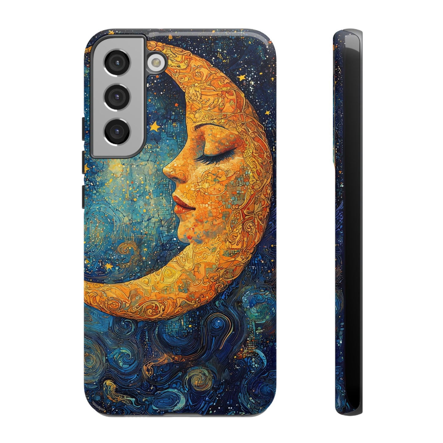 Copy of Artistic Crescent Moon Phone Case — Dreamy Starry Night Protection