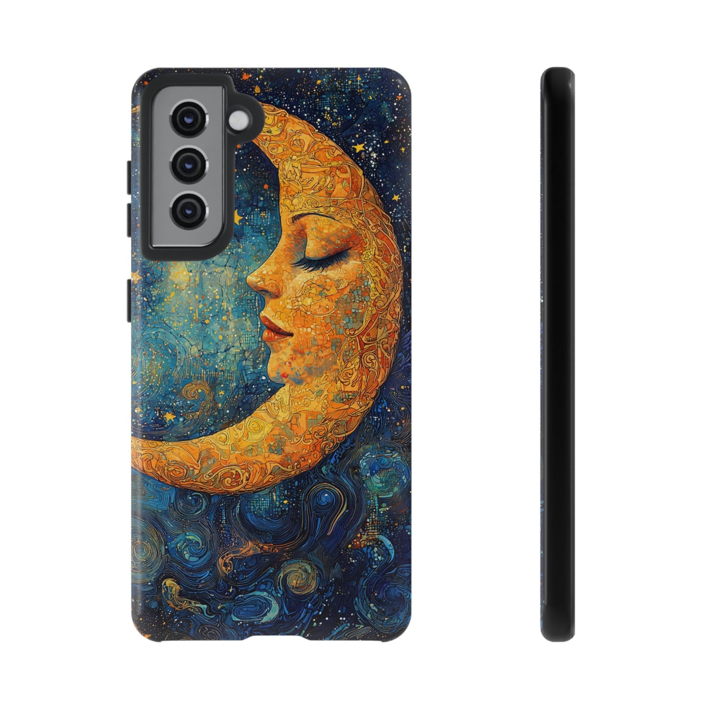 Copy of Artistic Crescent Moon Phone Case — Dreamy Starry Night Protection