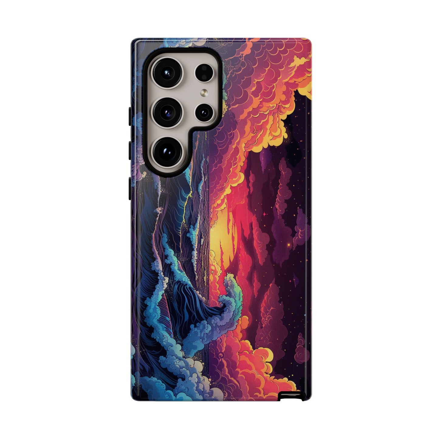 Copy of Copy of Artistic Crescent Moon Phone Case — Dreamy Starry Night Protection