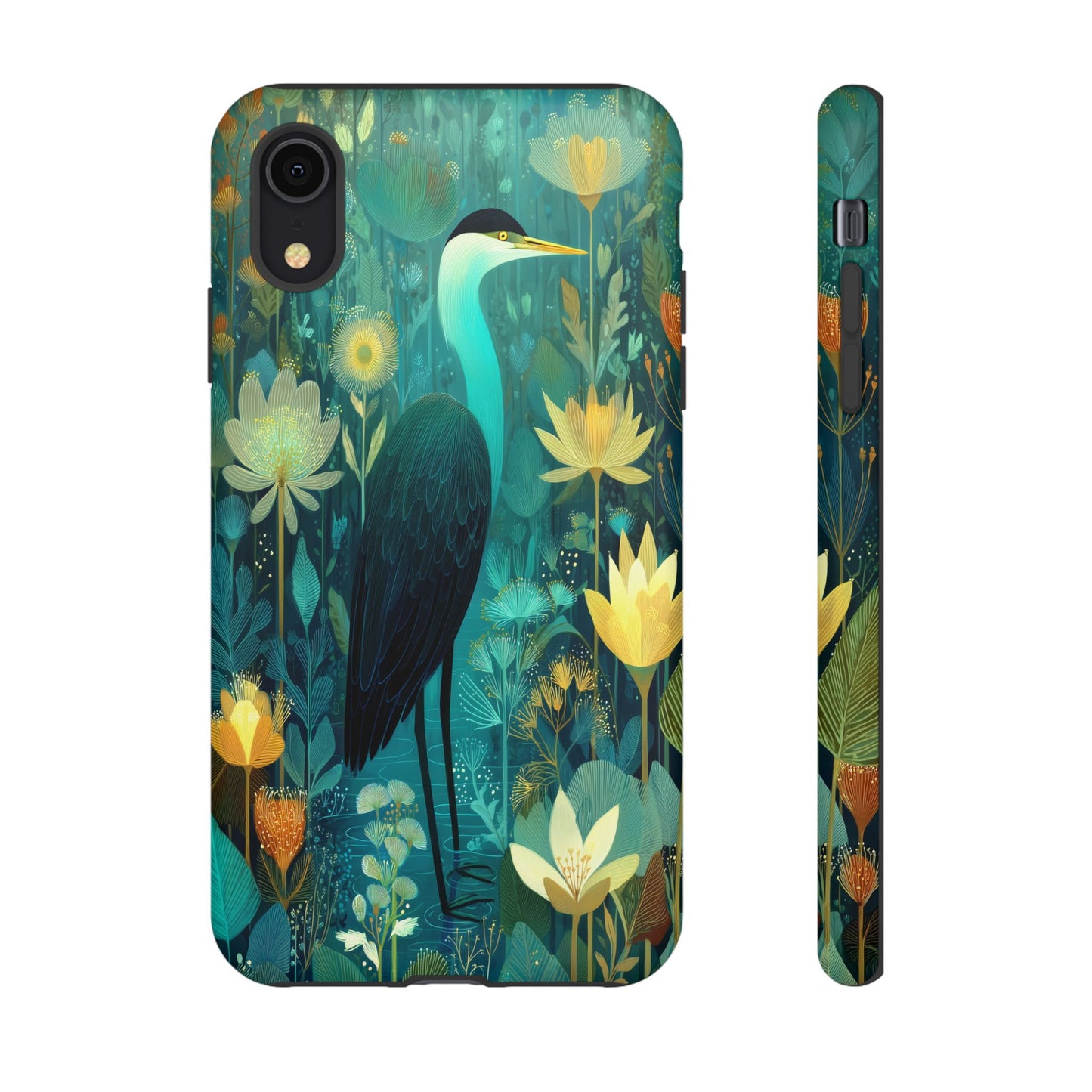 Artistic Crescent Moon Phone Case — Dreamy Starry Night Protection