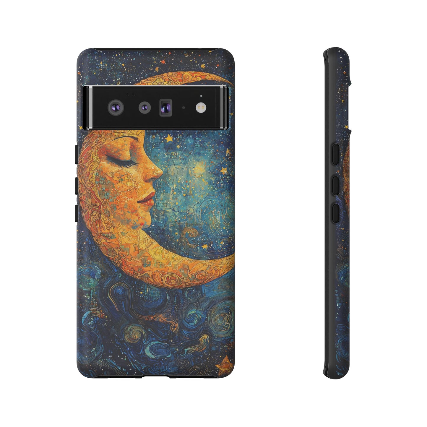 Copy of Artistic Crescent Moon Phone Case — Dreamy Starry Night Protection