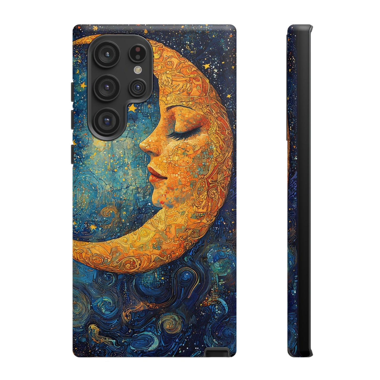 Copy of Artistic Crescent Moon Phone Case — Dreamy Starry Night Protection