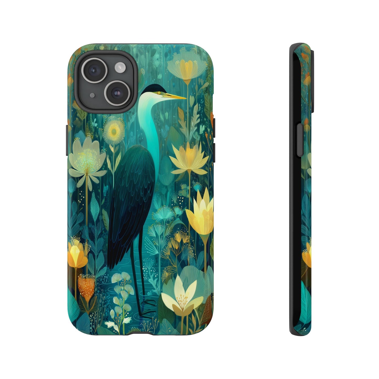 Artistic Crescent Moon Phone Case — Dreamy Starry Night Protection