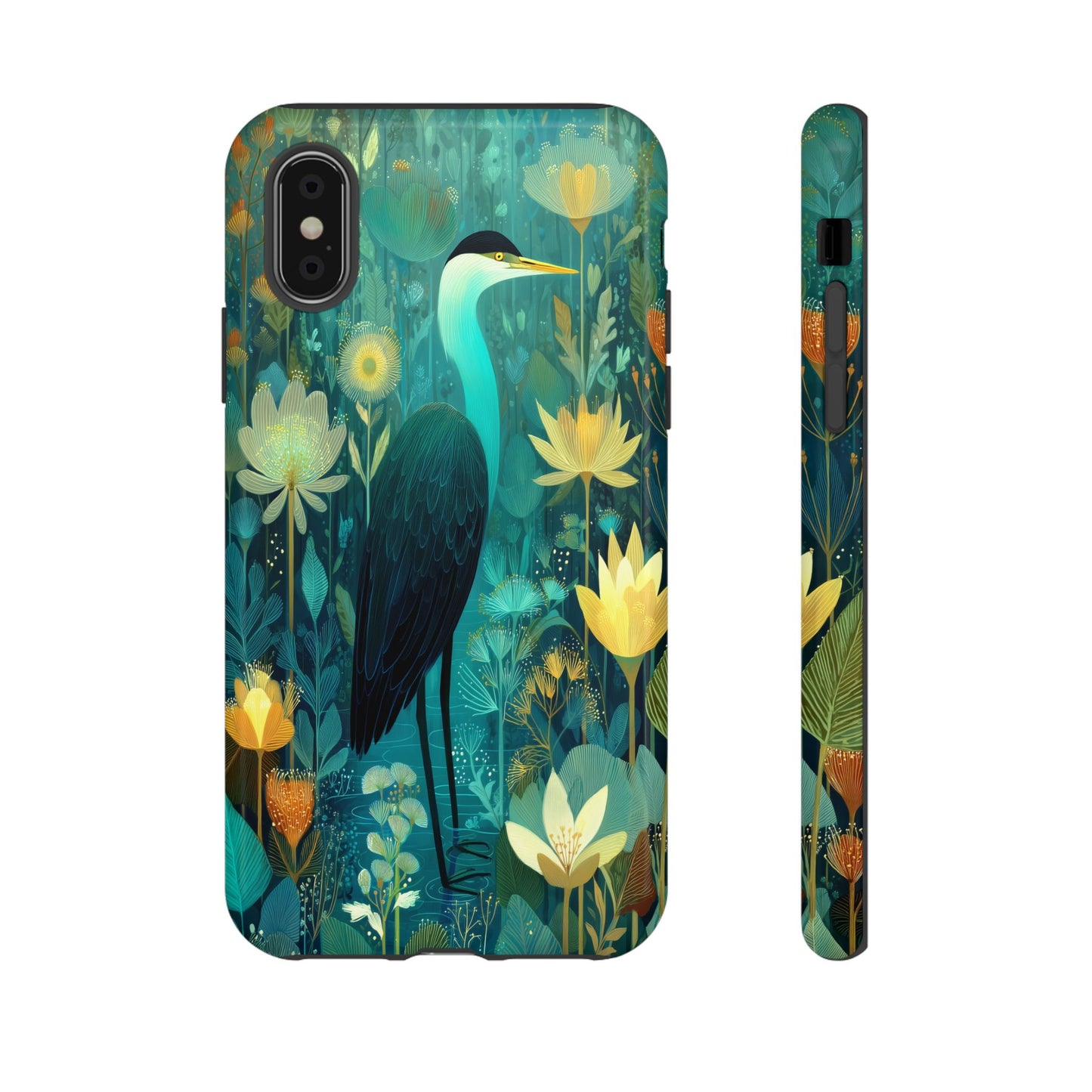 Artistic Crescent Moon Phone Case — Dreamy Starry Night Protection