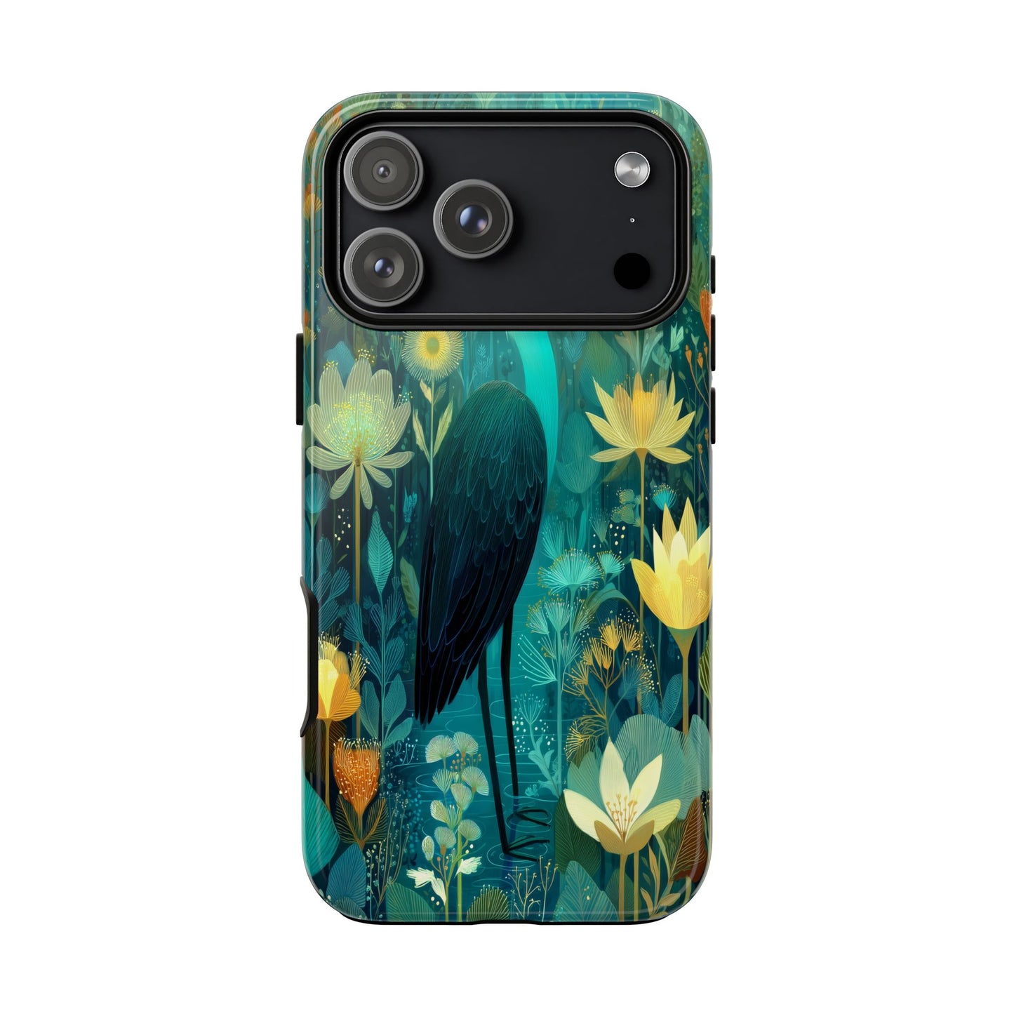 Artistic Crescent Moon Phone Case — Dreamy Starry Night Protection